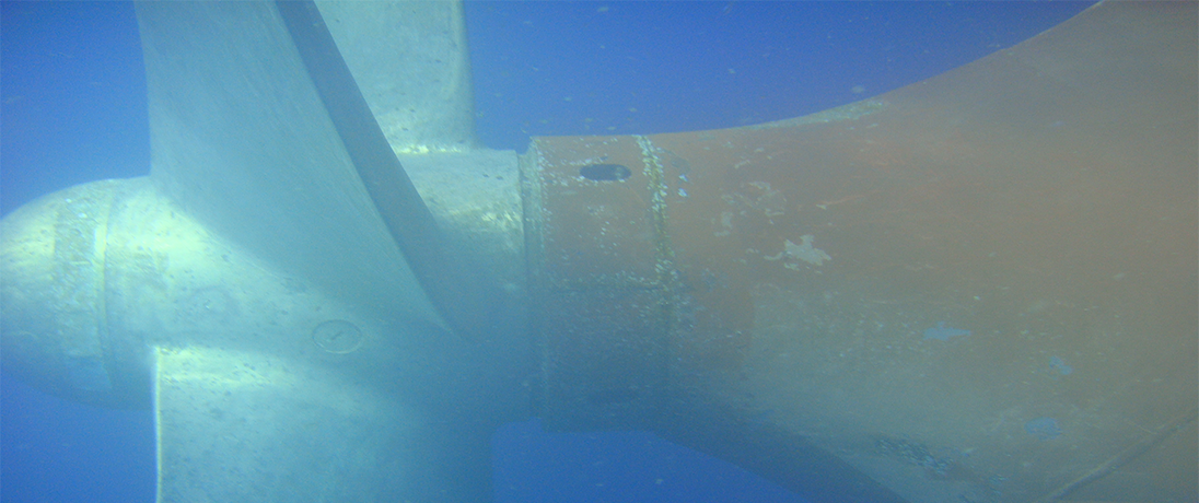 Underwater Ship Hull cleaning and propeller polishing